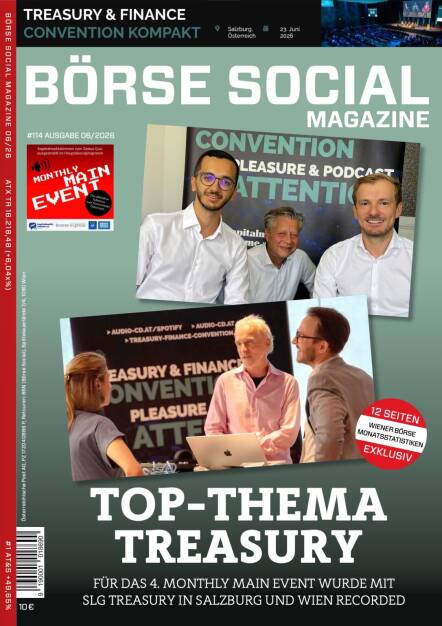 BSM #114 –  Top-Thema Treasury - Für das 4. Monthly Main Event wurde mit SLG Treasury in Salzburg und Wien recorded. (04.08.2026) 